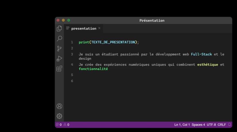 Galerie image 2 pour Portfolio Personnel